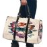 Colorful butterfly with flowers on its wings 3d travel bag
