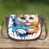 Colorful cat splash Saddle Bags for Women: Perfect Gift for Girlfriend, Wife, Daughter