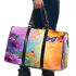 Colorful daisies and butterflies 3d travel bag