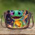 Colorful dragon on bed of fire Saddle Bags for Women: Perfect Gift for Girlfriend, Wife, Daughter