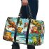 Colorful frogs hanging from tree branches in the jungle 3d travel bag