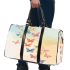 Colorful illustration of butterflies 3d travel bag