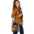 Colorful macaw in the style shoulder handbag