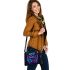 Colorful owl with big eyes shoulder handbag