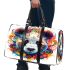 Colorful panda head symmetrical 3d travel bag