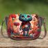 Colorful whimsy cat wonderland Saddle Bags for Women: Perfect Gift for Girlfriend, Wife, Daughter