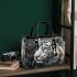 Cool white tiger with dream catcher small handbag