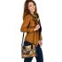 Create an illustration of the majestic deer shoulder handbag