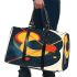 Cubist composition dual circles 3d travel bag