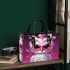 Curious Owl in Cherry Blossom Grove 1 Small Handbag