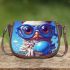 Curious owl on boat with ball Saddle Bags for Women: Perfect Gift for Girlfriend, Wife, Daughter