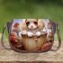 Curious pup among the mushrooms Saddle Bags for Women: Perfect Gift for Girlfriend, Wife, Daughter