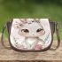 Cute baby bunny with big eyes saddle bag
