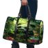 Cute baby panda eating bamboo 3d travel bag