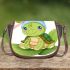 Cute baby turtle cartoon saddle bag