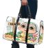 Cute baby turtle with big eyes sitting 3d travel bag