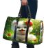 Cute baby white pomeranian with blue eyes 3d travel bag