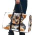 Cute baby yorkshire terrier portrait clipart 3d travel bag