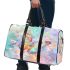 Cute butterfly surrounded by pastel flowers 3d travel bag