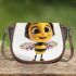 Cute cartoon bee character 3d saddle bag