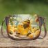 Cute cartoon bee is happily making honey 3d saddle bag