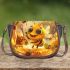 Cute cartoon bee with big eyes and wings 3d saddle bag