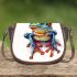 Cute cartoon frog saddle bag