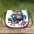 Cute cartoon frog saddle bag