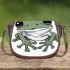 Cute cartoon frog simple saddle bag