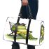 Cute cartoon frog sitting in a lawn chair with sunglasses on 3d travel bag