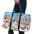 Cute cartoon owls with different hats 3d travel bag