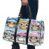 Cute cartoon owls with different hats 3d travel bag