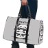 Cute cartoon pandas stacked on top 3d travel bag