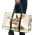 Cute cartoon rabbit holding a carrot 3d travel bag