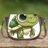 Cute cartoon turtle with big eyes saddle bag