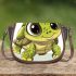 Cute cartoon turtle with big eyes saddle bag