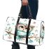 Cute cartoon watercolor baby owl 3d travel bag