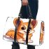 Cute corgi puppy in the style of vector cartoon 3d travel bag