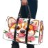 Cute corgi puppy with pink roses in her hair and butterflies 3d travel bag