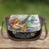 Cute dragonflies and music notes with banjo Saddle Bag
