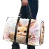 Cute happy baby bunny with big eyes sitting 3d travel bag