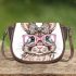 Cute kawaii bunny with pink glasses saddle bag
