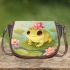 Cute little frog in the water saddle bag