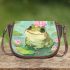 Cute little frog in the water saddle bag