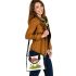 Cute little frog sitting under the mushroom shoulder handbag