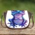 Cute little frog with big eyes saddle bag