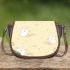 Cute little white rabbit saddle bag