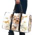 Cute little yorkshire terrier with long hair and bows in her ears 3d travel bag