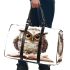 Cute owl wearing glasses reading books 3d travel bag