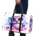 Cute owl with big eyes and a pink and blue gradient color scheme 3d travel bag